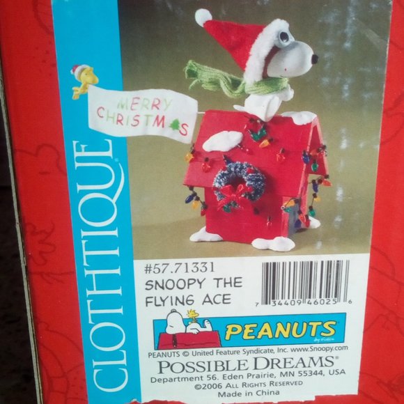 Retired 2006 Peanuts "Snoopy the Flying Ace" with Woodstock Figurine - Picture 1 of 10